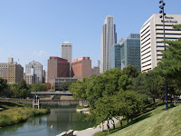 skyline view from Gene Leahey mall