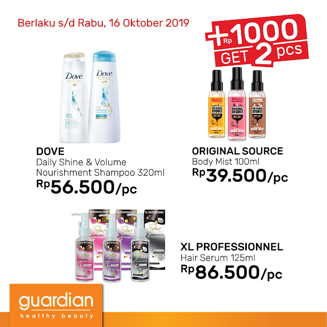 #Guardian - #Katalog Promo Super Hemat + 1000 Get 2 Pcs (s.d 16 Okt 2019)