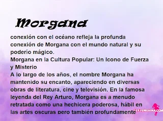 ▷ Significado del nombre Morgana