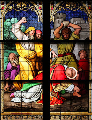 Imagem do martírio de Santo Estevão, vitral, #2