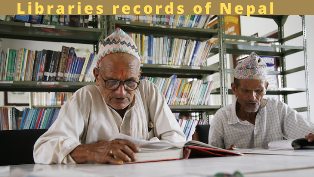 Libraries records of Nepal