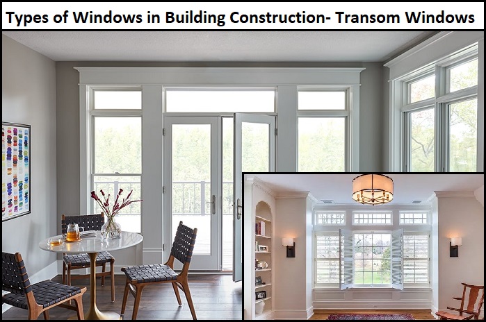 Types of Windows in Building Construction-Transom Windows