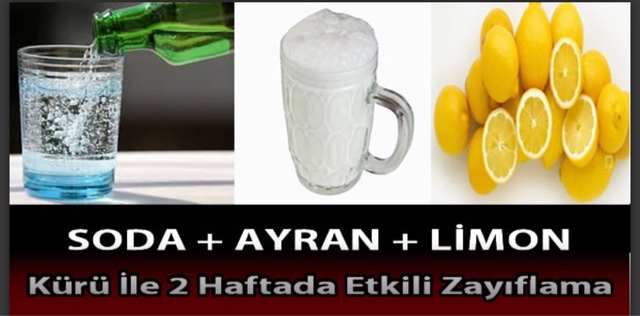 Soda Ayran Limon Kürü ile 2Haftada Etkili Zayıflama