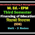 M Ed. Third Sem (EPM - 536), Financing of Education, Unit - 3 Notes