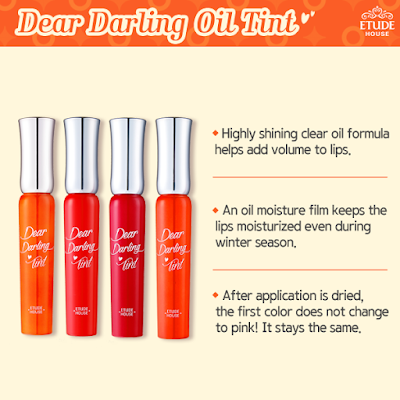 etude house Dear Darling Oil Tint, harga etude house Dear Darling Oil Tint, cara pakai etude house Dear Darling Oil Tint, hasil pemakaian etude Dear Darling Oil Tint, review etude house Dear Darling Oil Tint, jual lip tint korea, lip tint korea, harga etude house, produk etude indonesia, jual lip tin etude house, katalog etude indonesia, jual etude di semarang, chibis etude house korea