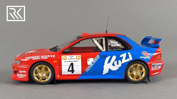 Zdjęcie modelu 1:43 Trofeu Subaru Impreza S5 WRC '98, Rajd Wisły 1999, L. Kuzaj / A. Górski