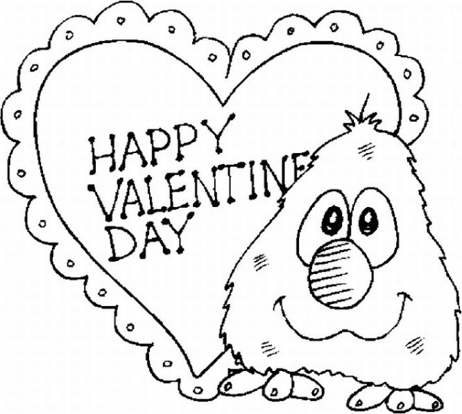 Free Valentines Day Coloring Pages 6
