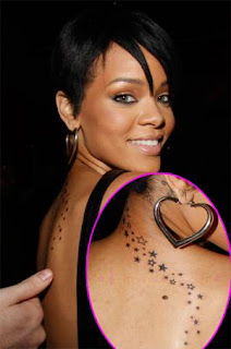 TATUAJES DE FAMOSOS, RIHANNA