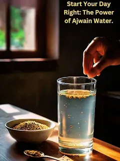 A split image showcasing traditional ajwain preparation (mortar and pestle, simmering curry) next to a modern dish infused with Ajwain.