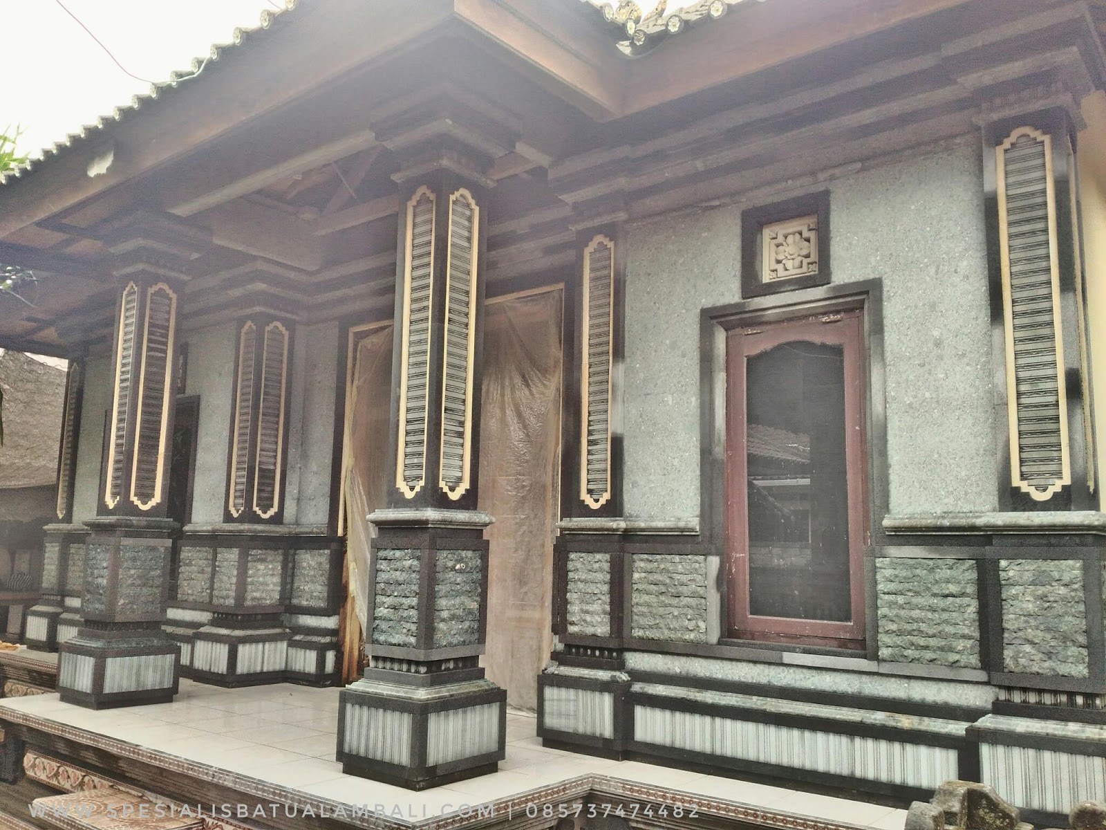 Tempelan minimalis  bahan batu bali  star Spesialis Batu Alam Bali 