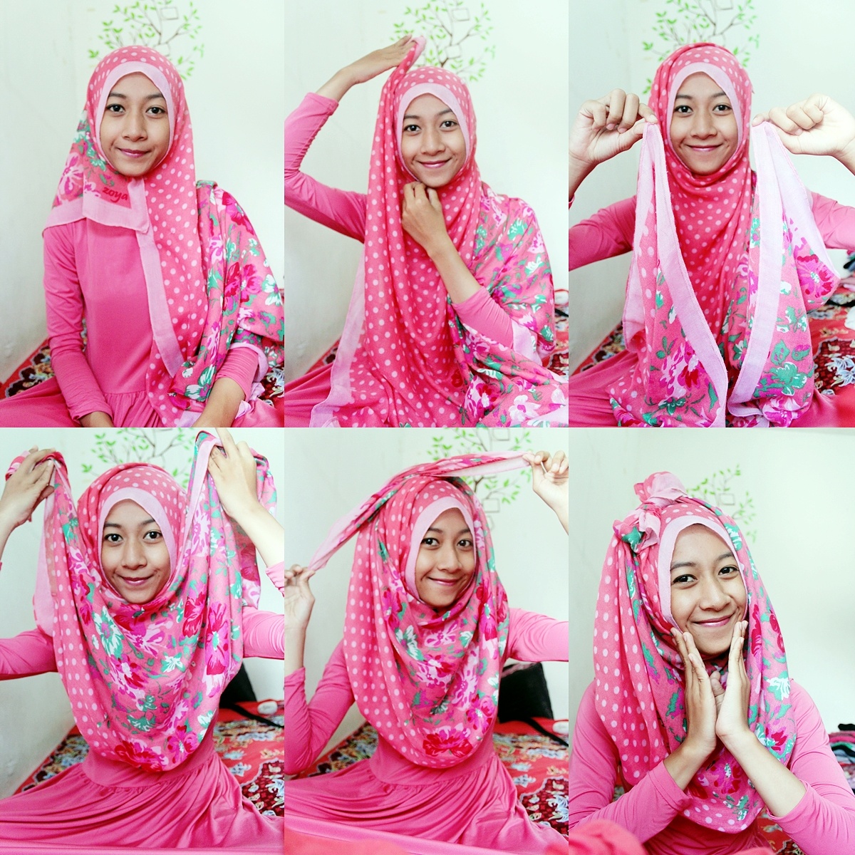 Tutorial Hijab Segi Empat Bentuk Pita Tutorial Hijab Paling Dicari