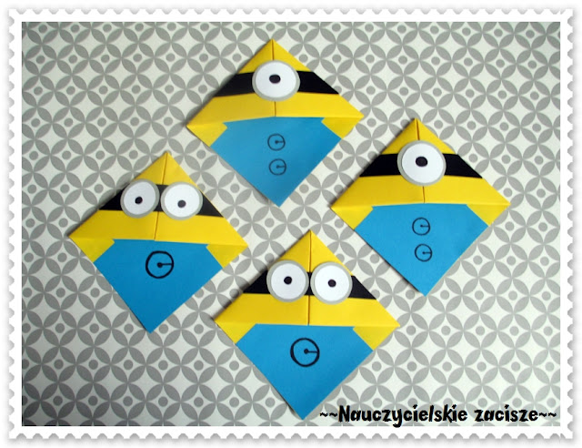 Zakładki do książek DIY minionki, angry birds