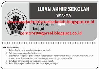 Soal UAS Bahasa Indonesia SMA/MA/SMK Kurikulum 2013 dan KTSP
