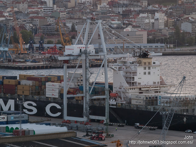 msc ilona, container ship, puerto de Vigo