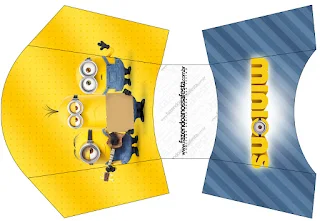 Minions Movie, Free Printable Fries Box. 