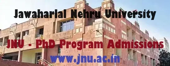 JNU PhD Admissions Apply Online