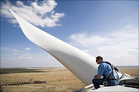 A wind turbine near Sweetwater, Tex. The state is already the largest producer of wind power with 5,300 installed megawatts.