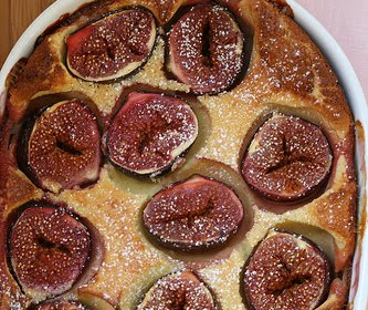 Fig and Goat Cheese Clafoutis