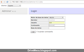 DriveMeca instalando Adminer en un Linux Centos 7 paso a paso