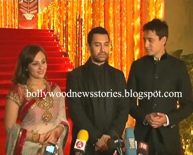 Aamir khan with Imran khan and Avantika Malik After thier marriage