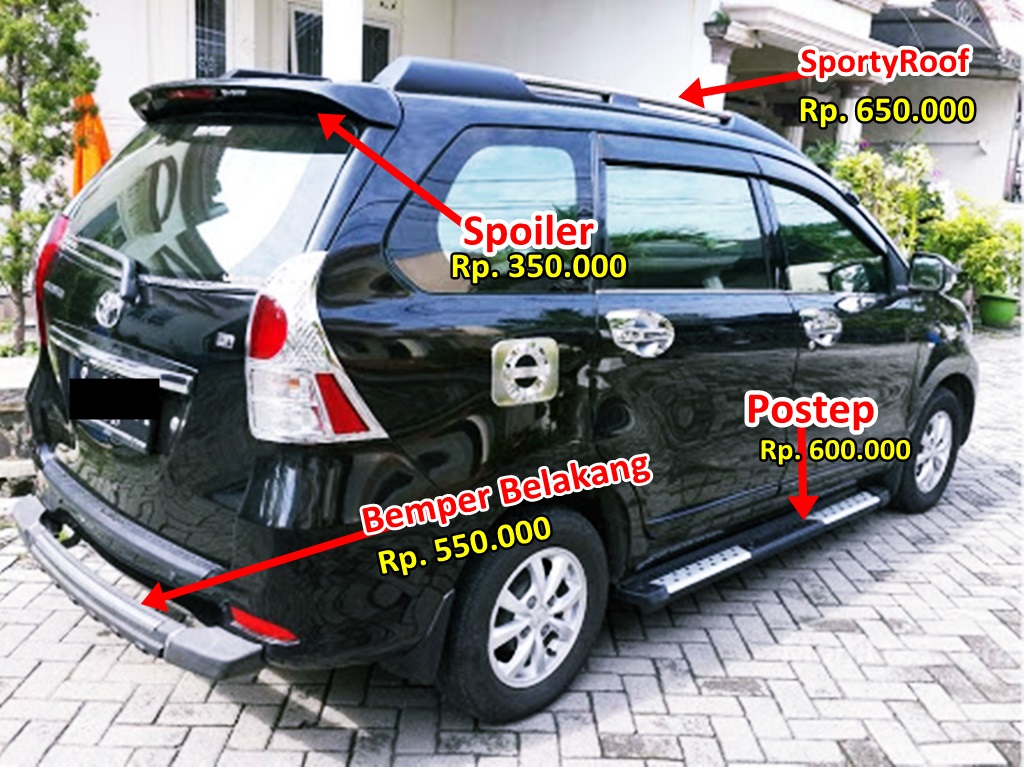 Jual Aksesoris Variasi dan Modifikasi Mobil Avanza Xenia 