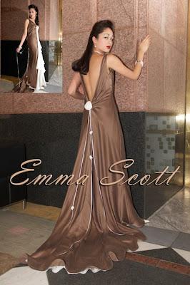 Emma Scott Mocha with Front Flounce