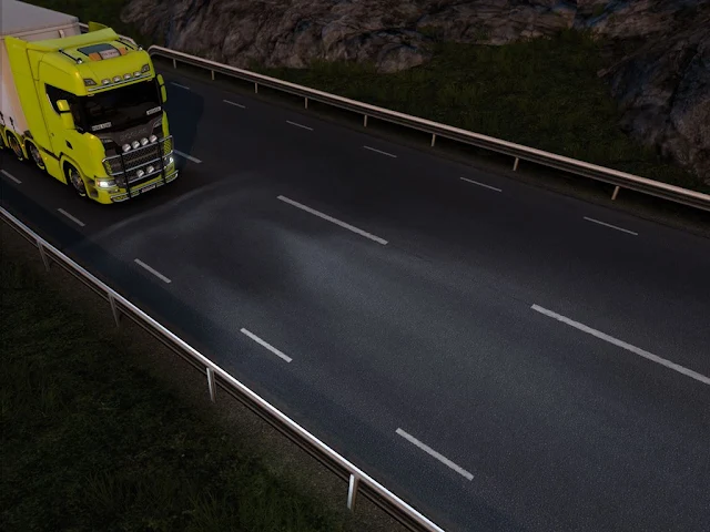 ETS2 低燈的照明效果