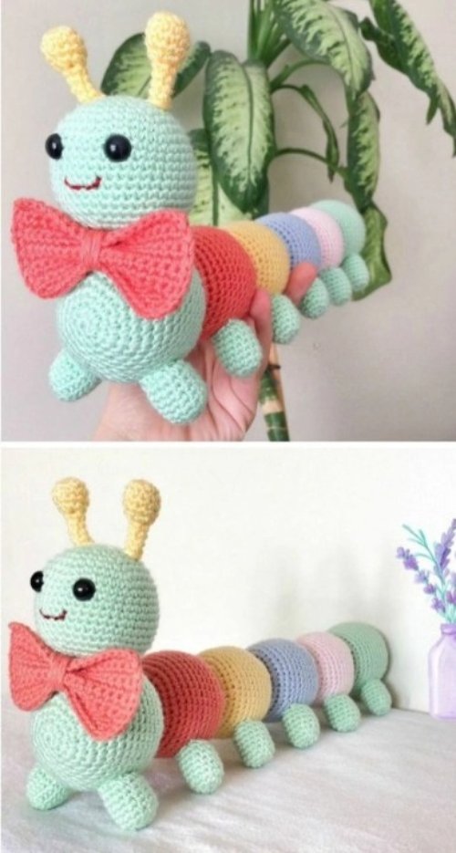 Amigurumi Caterpillar Crochet Free Pattern