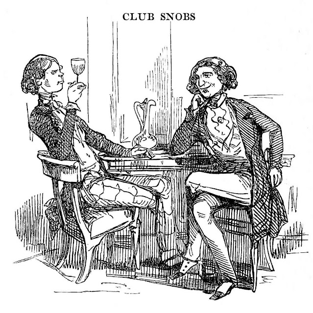 Club Snobs by Novelist and cartoonist William Makepeace Thackeray