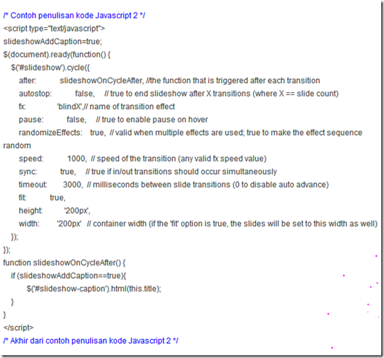 Identifikasi elemen javascript dua