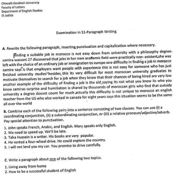 Paragraph Writing