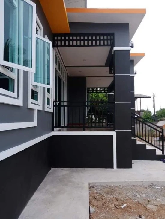 contoh model dinding depan rumah minimalis