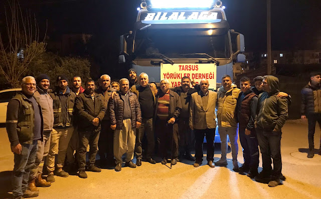 Tarsus Yörükler Derneği’nden  Maraş’a Yardım  Tır’ı