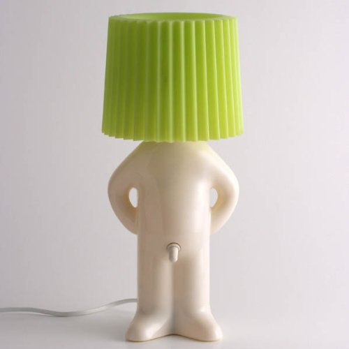 This Little Naked Man Lamp turn on or turn off by flicking Belly Button?