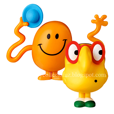 McDonalds Mr Men and Little Miss Happy Meal Toys 2018 Australia and New Zealand Mr Tickle and Little Miss Busy Figures