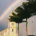 Custódia em Retrato I Sagrada Matriz de São José coroada por um belo arco-íris