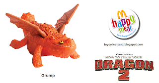McDonalds How to Train Your Dragon 2 Happy Meal Toys 2014 - Grump Toy