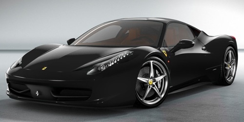 Black Ferrari 458 italia Wallpaper