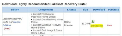 - تحميل وتثبيت برنامج Lazesoft