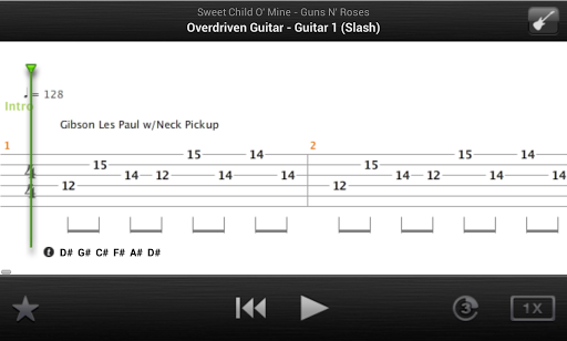 Songsterr tab player android app
