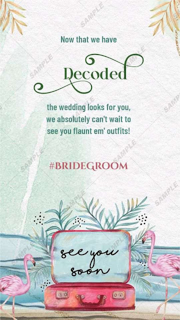 wedding wardrobe planner card