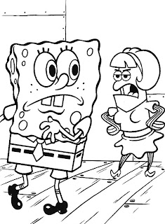 dibujo bob esponja