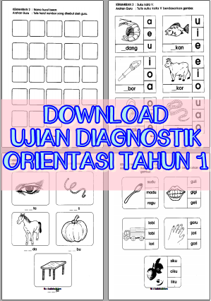 Soalan Ujian Diagnostik Tahun 1 2019