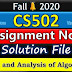 CS502 Assignment 2 Solution 2020 | Fall 2020