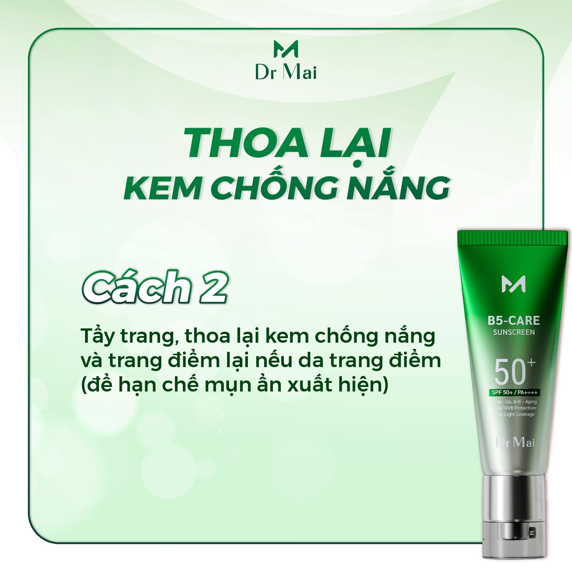 TẦM QUAN TRỌNG CỦA VIỆC APPLY LẠI KEM CHỐNG NẮNG