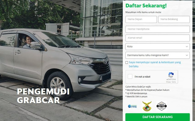 Cara Daftar Driver Grabcar Online dan Offline