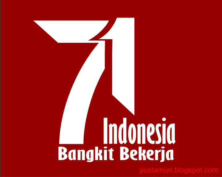 Logo HUT RI ke-71 Indonesia Bangkit Bekerja - Pusat Ilmu 