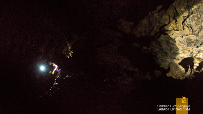 In the Dark at Suhot Cave in Dumalag, Capiz