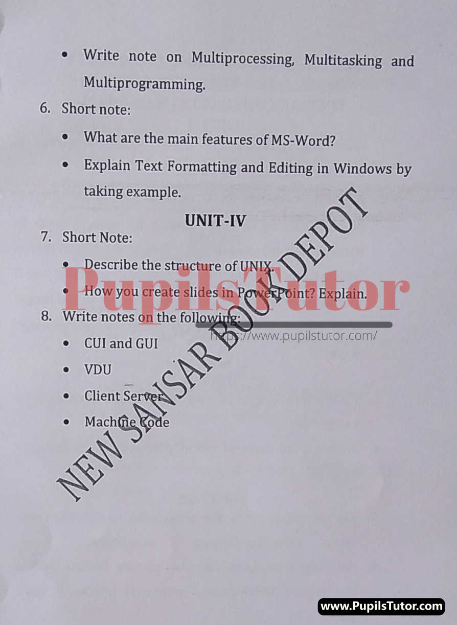 M.D. University LL.B. Information Technology (Cyber Law) Second Semester Important Question Answer And Solution - www.pupilstutor.com (Paper Page Number 2)