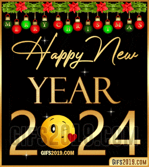 ▷ Happy New Year 2024 GiF 【º‿º】